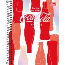 Caderno 10X1 Capa Dura Colegial COCA-COLA 160 Folhas - Pacote com 4 Unidades