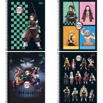 Caderno 10X1 Capa Dura Demon Slayer 160FLS PCT.C/04