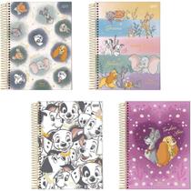 Caderno 10X1 Capa Dura Disney Clássicos 160 Folhas (pacote com 4)