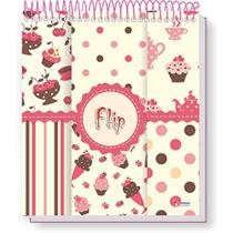 Caderno 10X1 Capa Dura Flip Feminino Vert 160F 4Capas