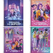Caderno 10X1 Capa Dura Guerreiras do K-POP 160FLS PCT.C/04