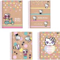 Caderno 10X1 Capa Dura Hello KITTY KRAFT 160 Folhas Pacote com 4 Unidades Caderno 10X1 Capa Dura Hello KITTY KRAFT 160 Folhas Pacote com 4 Unidades
