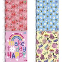 Caderno 10X1 Capa Dura HIT Feminino 160 Folhas 50G. PCT C/04 Caderno 10X1 Capa Dura HIT Feminino 160 Folhas 50G. PCT C/04