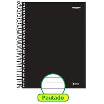 Caderno 10X1 Capa Dura Neutro Preto 200 Folhas PCT com 04