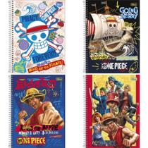 Caderno 10X1 Capa Dura ONE Piece Netflix 160 Folhas - Pacote com 4 Unidades Caderno 10X1 Capa Dura ONE Piece Netflix 160 Folhas - Pacote com 4 Unidades