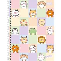 Caderno 10X1 Capa Dura Spice Feminino 160 Folhas - Pacote com 04