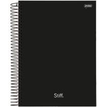 Caderno 10X1 Capa Dura STIFF SLIM 160FLS. Preto PCT.C/04