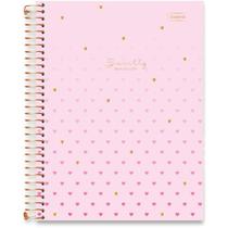 Caderno 10X1 Capa Dura Sweetly 2 em 1 com Planner 168 Folhas Pacote com 4