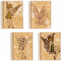 Caderno 10X1 Capa Dura Tinker BELL KRAFT 160FLS. PCT.C/04