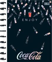 Caderno 10x1 Matérias Universitário Tilidisco Connect Coca-Cola Disco Capa Dura 160 Folhas 90g/m² Tilibra Ref: 349909