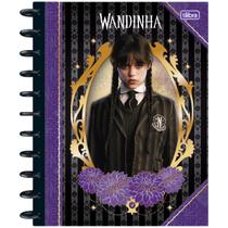 Caderno 10x1 Matérias Universitário Tilidisco Connect Wandinha Disco Capa Dura 160 Folhas 90g/m² Tilibra Ref: 349356