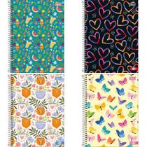 Caderno 12X1 Capa Dura HIT Feminino 192FLS 50G. PCT.C/04