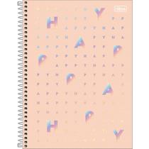 Caderno 16 matérias 256 folhas Happy Tilibra Caderno 16 matérias 256 folhas Happy Tilibra