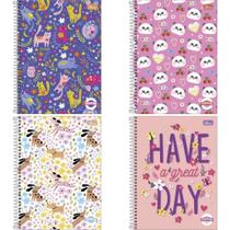 Caderno 16X1 Capa Dura Pepper Feminino 256FLS. PCT.C/02