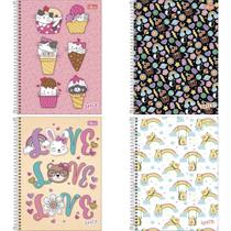Caderno 16X1 Capa Dura Spice Feminino 256 Folhas PCT com 02 Caderno 16X1 Capa Dura Spice Feminino 256 Folhas PCT com 02