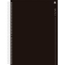 Caderno 1X1 Capa Dura Colors Preto 80 Folhas Pacote com 4