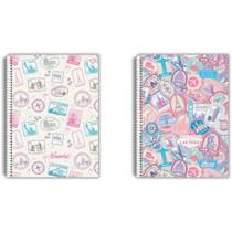 Caderno 1X1 Capa Dura Larissa Manoela Wanderlust 80 Folhas Pacote com 4