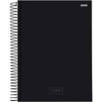 Caderno 1X1 Capa Dura STOMP Preto 96 Folhas - Pacote com 4 Unidades Caderno 1X1 Capa Dura STOMP Preto 96 Folhas - Pacote com 4 Unidades
