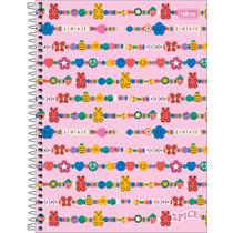 Caderno 20 Materias Spice Fem 320 Fls Tilibra Kit Com 2