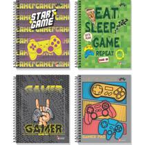 Caderno 20X1 Capa Dura Game OVER 320 Folhas