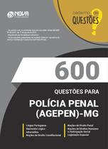 Caderno 600 Questões Gabaritadas Polícia Penal-MG (PP-MG)