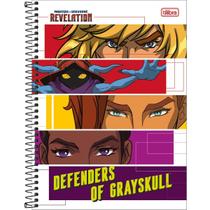Caderno 80 Folhas Master He-Man Revelation Espiral 1 Matéria