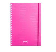 Caderno A4 Folhas Brancas c/ 80 Fls 90 g/m2 - Pink - NALI