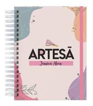 Caderno A5 Com 100 Paginas Personalizado Nome Artesa