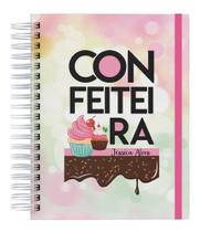 Caderno A5 Com 100 Paginas Personalizado Nome Confeiteira