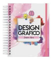 Caderno A5 Com 100 Paginas Personalizado Nome Design Grafico