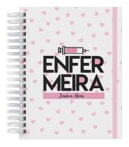 Caderno A5 Com 100 Paginas Personalizado Nome Enfermeira