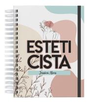 Caderno A5 Com 100 Paginas Personalizado Nome Esteticista