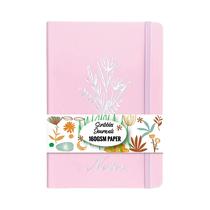 Caderno A5 Com Grade Pontilhada, 160 Páginas, Papel Creme Grosso 160gsm, Capa Dura Em Couro