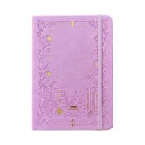 Caderno A5 Com Pauta De Pontos Em Couro PU Com Relevo Floral Diário Elegante Para Escrita Manual Caderno A5 Com Pauta De Pontos Em Couro PU Com Relevo Floral Diário Elegante Para Escrita Manual