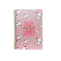 Caderno A5 Espiral Panda Capa Flexivel