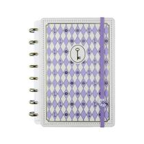 Caderno a5 isa akkari purple key caderno inteligente