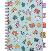 Caderno A5 Kawaii C/5 Divisorias 80FLS