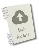 Caderno A5 Personalizado 100 Folhas Envie sua Arte Logo no Chat Miolo à Escolha