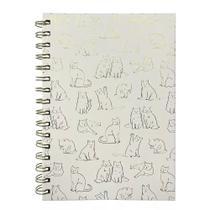 Caderno A5 Wire-o Gatos Foil Office Basics