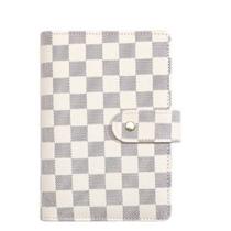 Caderno A6 de Couro com 29 Folhas e 6 Furos - Capa Listrada