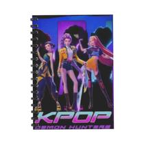 Caderno A6 K-pop Anime Demon Hunters Com Espiral, Material De Escritório Para Escola, Presente Para