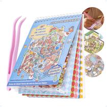 Caderno Adesivo Cenarios 3d Com Pinça Interativo Miniatura Caderno Adesivo Cenarios 3d Com Pinça Interativo Miniatura