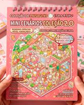 Caderno Adesivo Cenários 3D Livro Landscaping DIY Premium