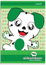 Caderno Alibombom Brochurão Capa Dura Verde com Pautas Numeradas - 60 Folhas Caderno Alibombom Brochurão Capa Dura Verde com Pautas Numeradas - 60 Folhas