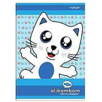 Caderno Alibombom Sem Pauta Margeado Brochurão Capa Flexivel Azul 1 Unidade Maxima