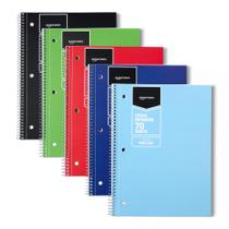 Caderno Amazon Basics Pacote com 5 Unidades 70 Folhas 20x27 cm Caderno Amazon Basics Pacote com 5 Unidades 70 Folhas 20x27 cm