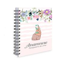Caderno Anamnese Alongamento de unhas Manicure - AM01