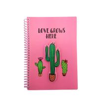 Caderno Anotações Diário O Amor Cresce Aqui 60 Folhas 12x19