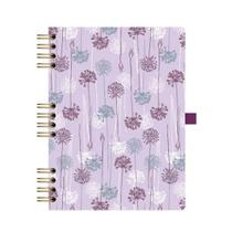 Caderno Argolado 177 ótima Ultra Coleção Floral Lilás 1 ed