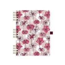 Caderno Argolado 177 Ótima Ultra Coleção Floral Rosa